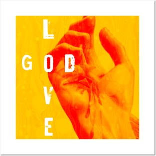 Love God - Golden Light Posters and Art